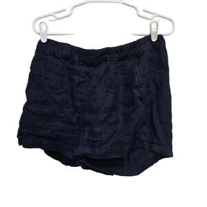 J.Crew Medium Navy Blue Linen Pull-On Shorts Casual Vacation